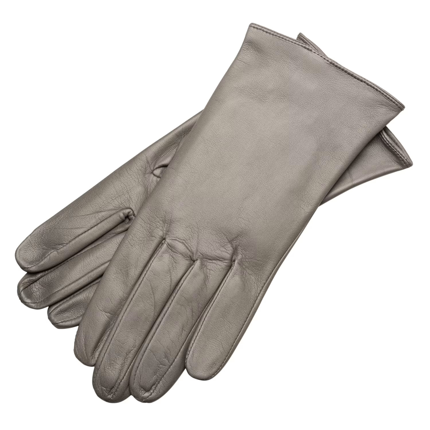 Shield & Style - Men's Nappa Leather Gloves In Grey | Wolf & Badger