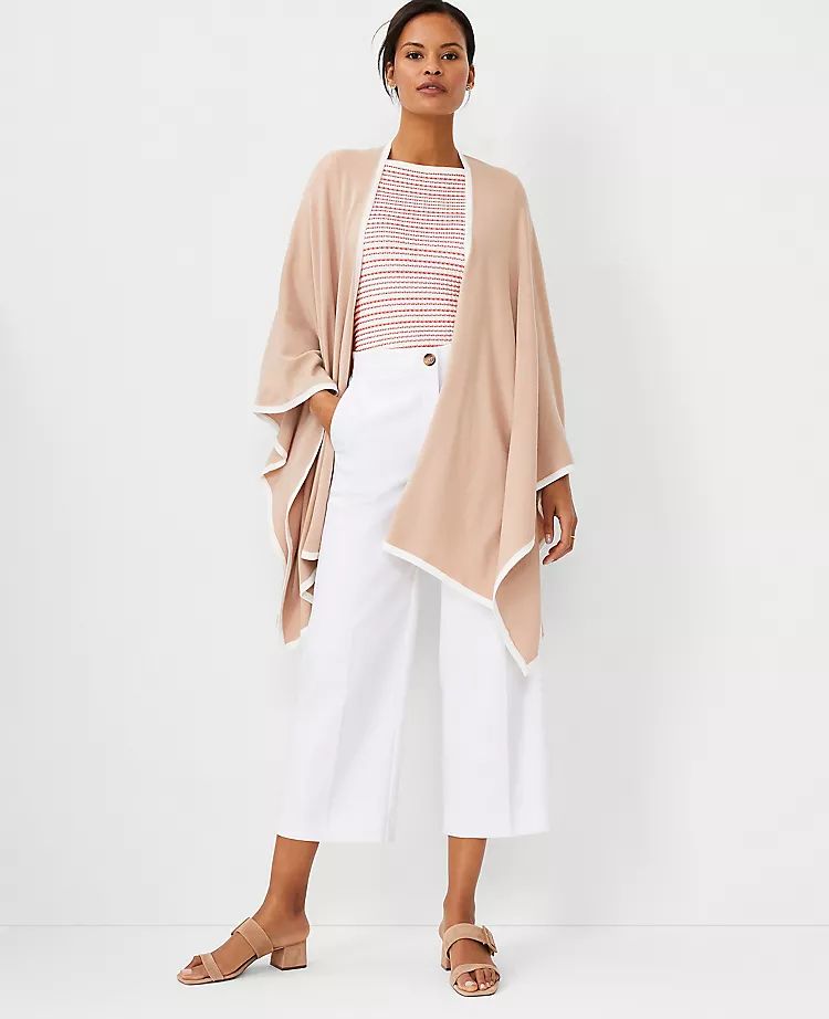 Tipped Open Poncho | Ann Taylor (US)
