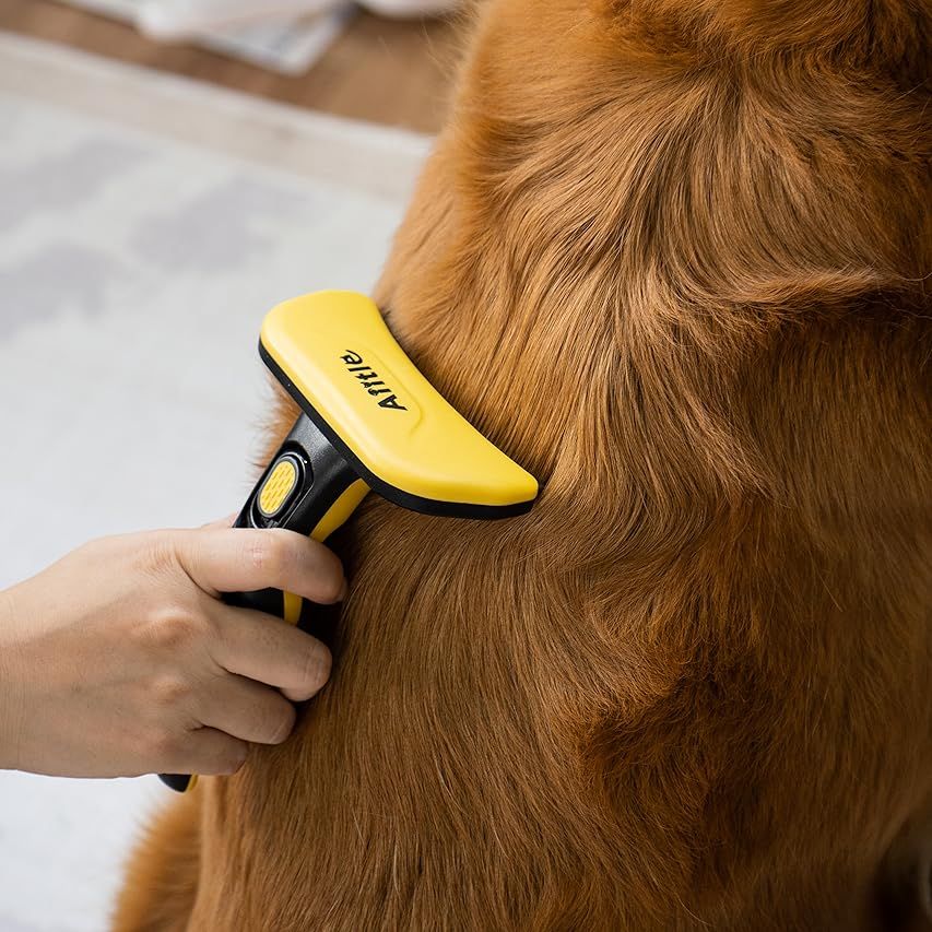 Linifar Self-Cleaning Slicker Brush (Pain-Free Bristles) | Dog&Cat Brush for Shedding and Groomin... | Amazon (US)