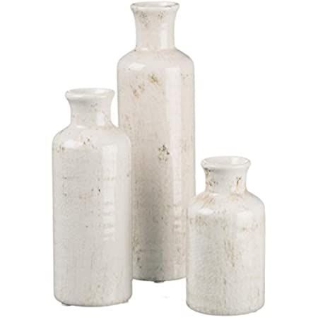 Sullivans Ceramic Vase Set- 3 Small Vases, Rustic Home Décor, Modern Farmhouses; Ideal Shelf Décor,  | Amazon (US)