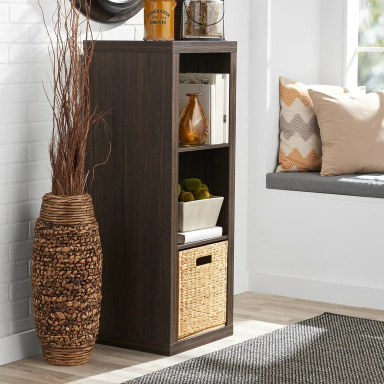 Better Homes & Gardens 3 Cube Storage Organizer, Tobacco Oak | Walmart (US)