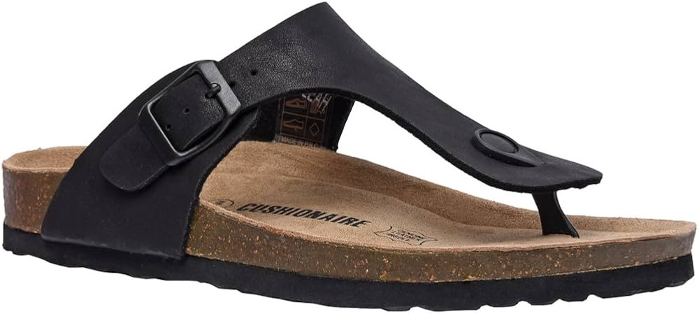 CUSHIONAIRE Women's Leah Cork footbed Sandal with +Comfort | Amazon (US)