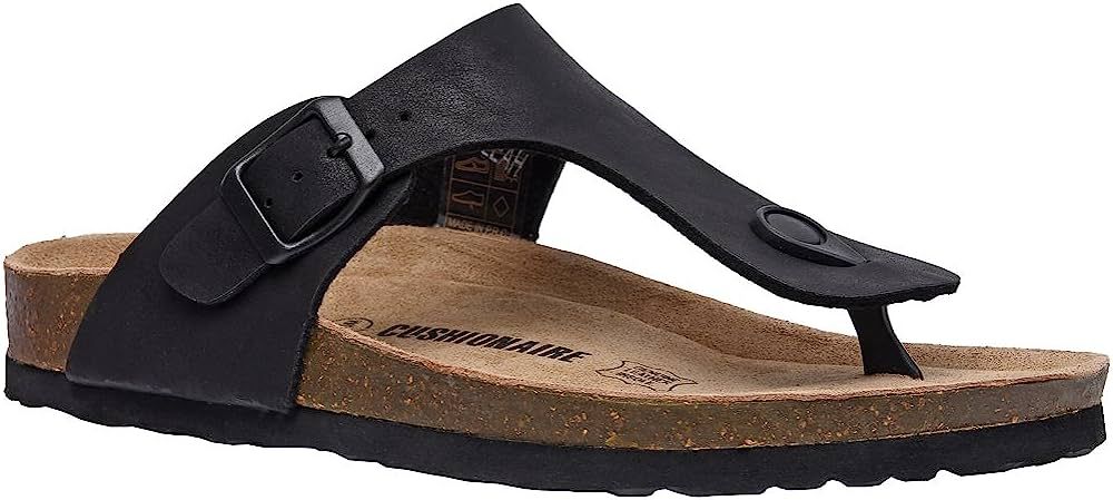 CUSHIONAIRE Women's Leah Cork footbed Sandal with +Comfort | Amazon (US)