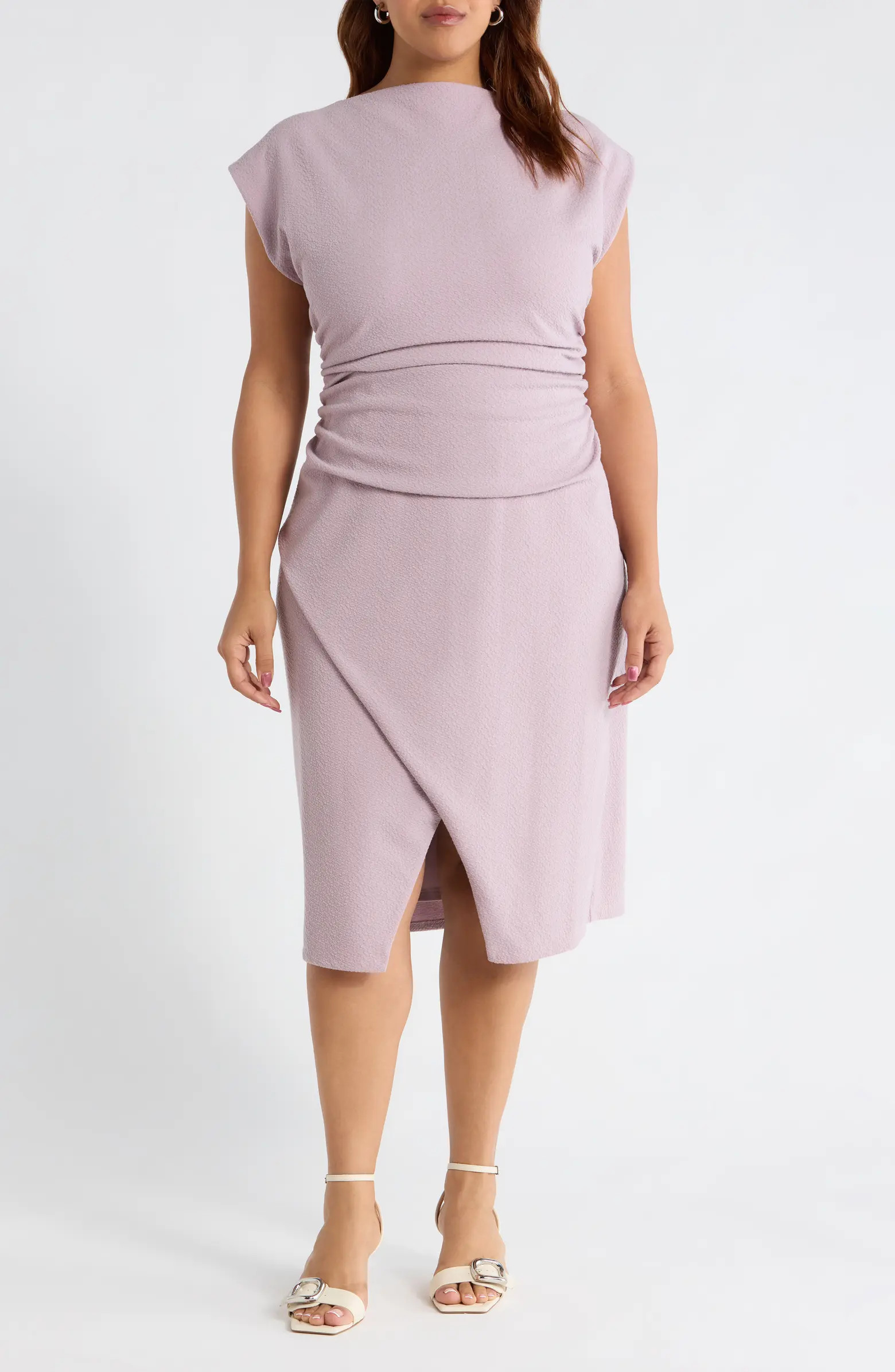 Cap Sleeve Ruched Dress | Nordstrom