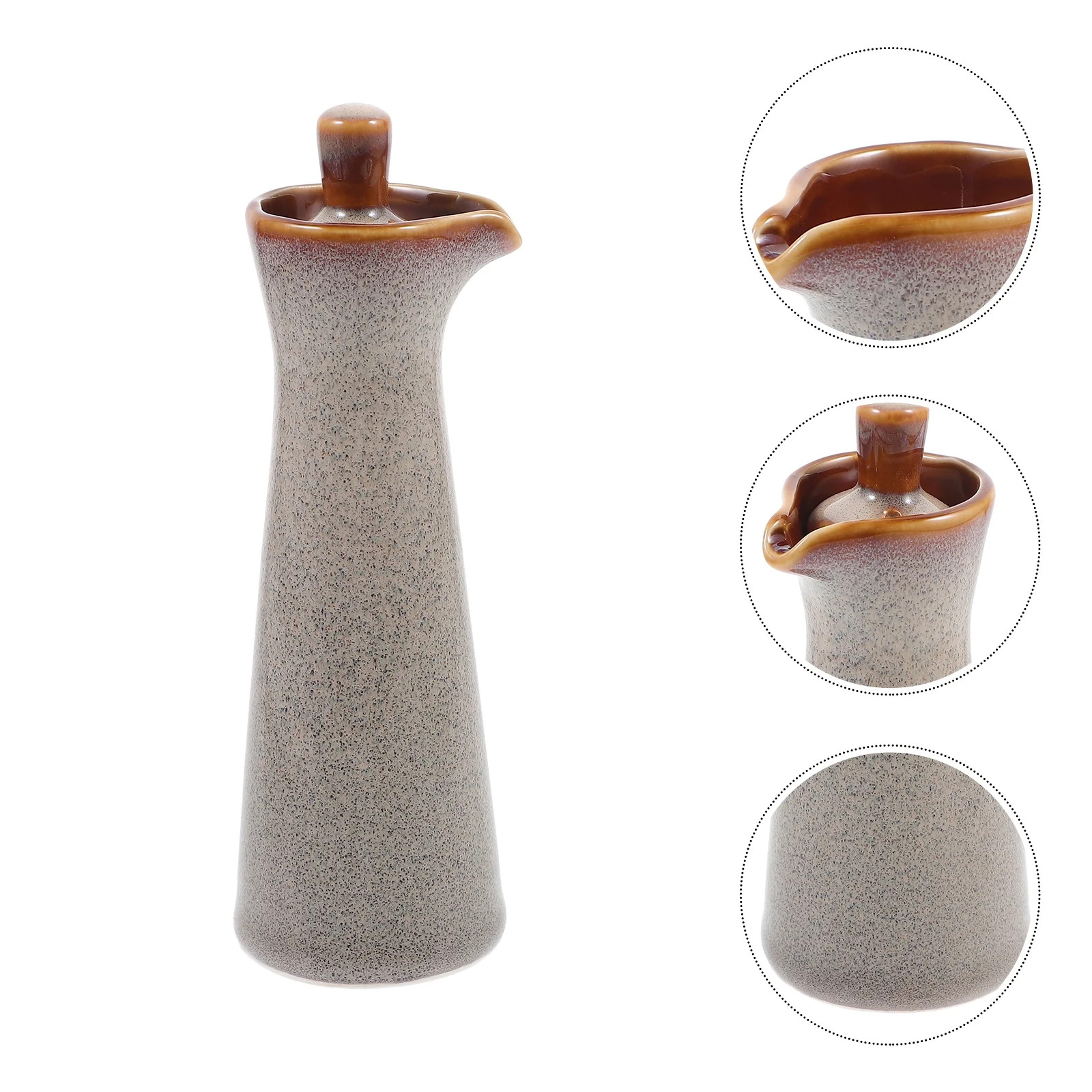 Ceramic Olive Oil Dispenser Pottery Japanese Soy Sauce Vinegar Jar Decanter Kiln Sauce Cruet Bott... | Walmart (US)