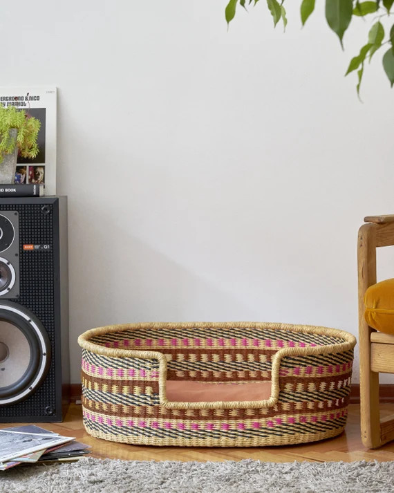 Handwoven Dog Basket, Dog Bed, Dog Furniture, Custom Dog Bed, Extra Large Dog Bed, Small Dog Bed,... | Etsy (AU)