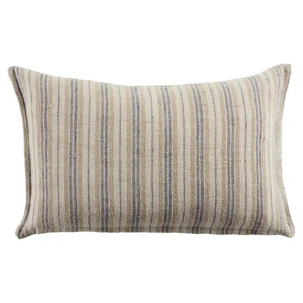 Regent Striped Linen Reversible Throw Pillow | Wayfair North America