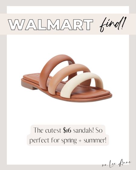 Cute new sandals from Walmart, only $16! 

Lee Anne Benjamin 🤍