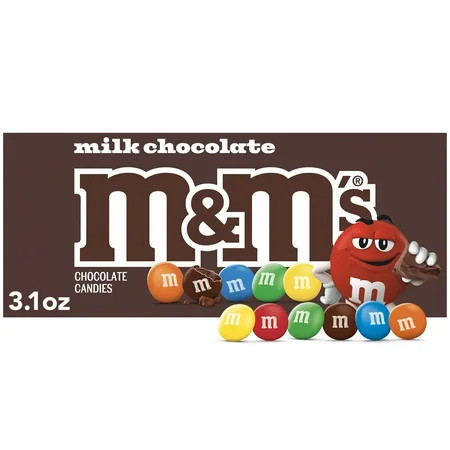 M&M'S Milk Chocolate Candy Movie Theater Box, 3.1 oz | Walmart (US)