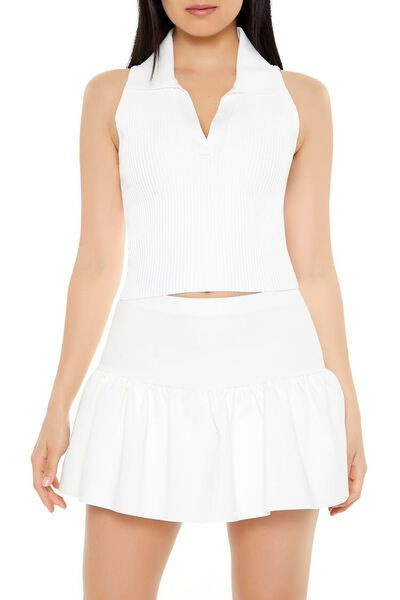 Sleeveless Sweater-Knit Crop Top | Forever 21