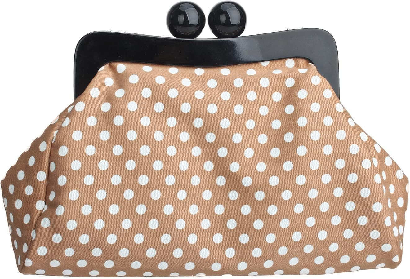 Polka Dot Evening Bag Clutch Purse for Women Wedding Party Handbag Cocktail Bag | Amazon (US)