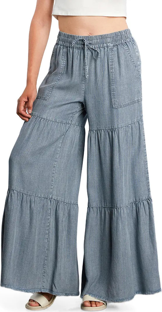 Fancy Cotton Blend Tiered Pants | Nordstrom