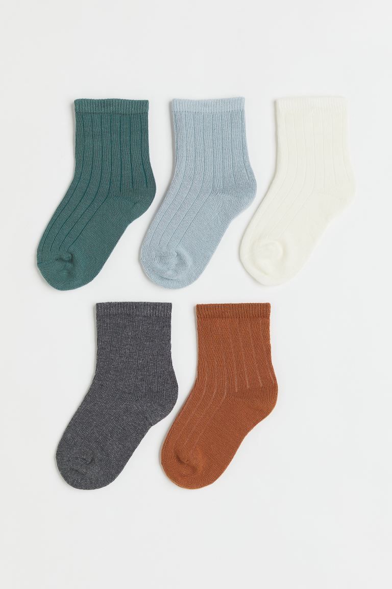 New ArrivalTextured-knit socks in cotton-blend fabric. Small bow and ribbing at top.Pieces/Pairs5... | H&M (US)
