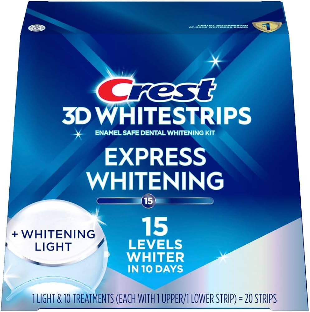 Crest 3D Whitestrips Express Whitening + LED Light – Teeth Whitening Kit, 1 Light + 10 Treatmen... | Amazon (US)