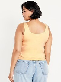 Double-Layer Scoop-Neck Tank Top | Old Navy (US)
