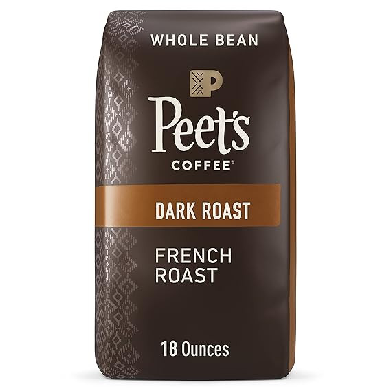 Peet's Coffee, Dark Roast Whole Bean Coffee - French Roast 18 Ounce Bag | Amazon (US)