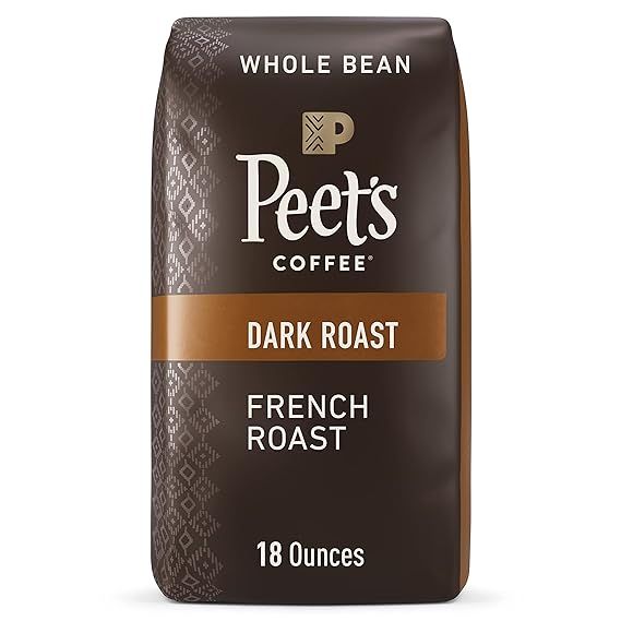 Peet's Coffee, Dark Roast Whole Bean Coffee - French Roast 18 Ounce Bag | Amazon (US)