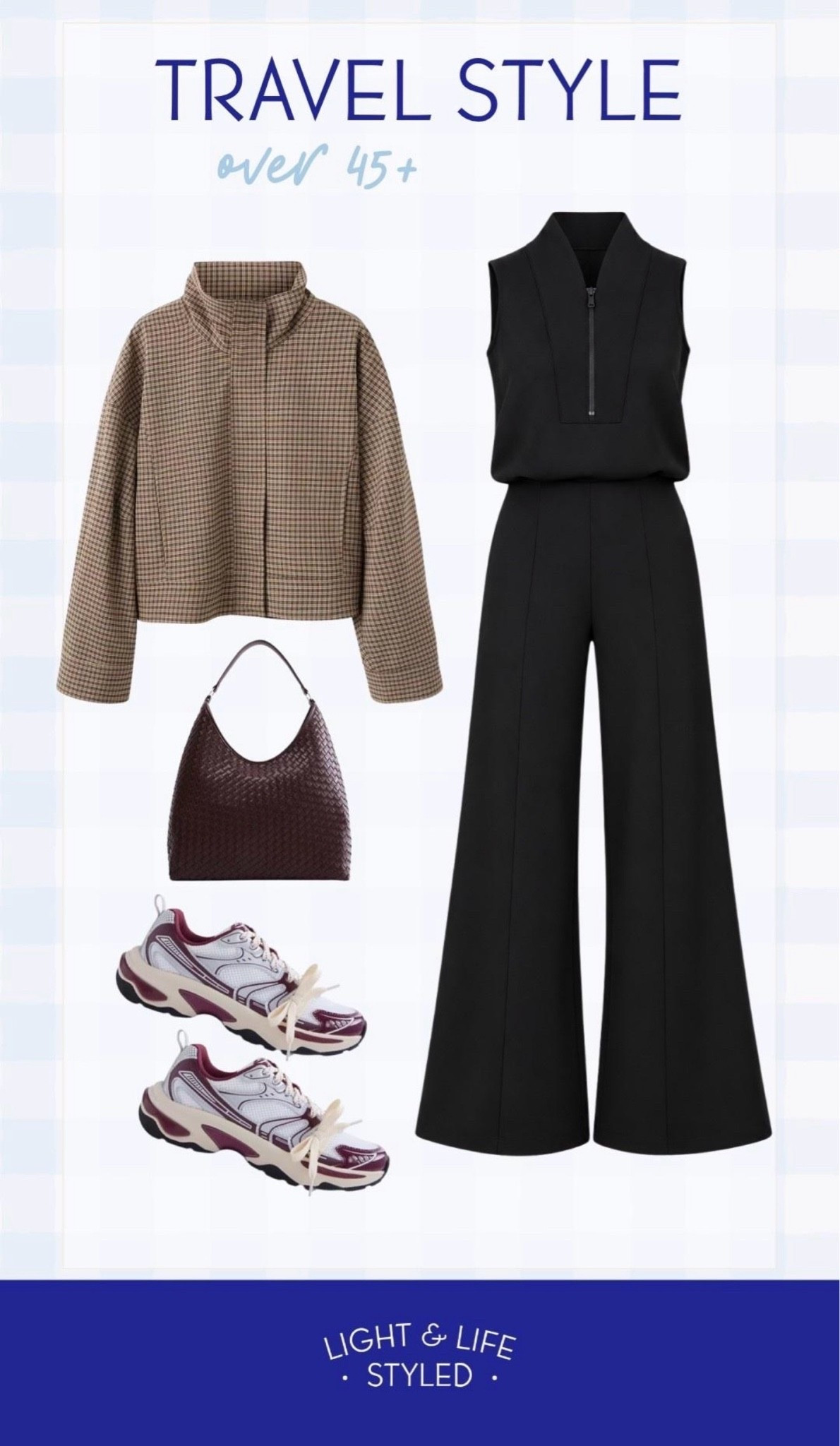 My travel style @Spanx jumpsuit @mango jacket. Use code LTK20 for a discount through the app.