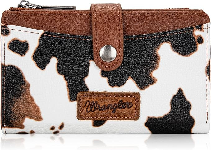 Wrangler Wallet for Women Bifold Card Holder with Zipper and ID Window | Amazon (US)