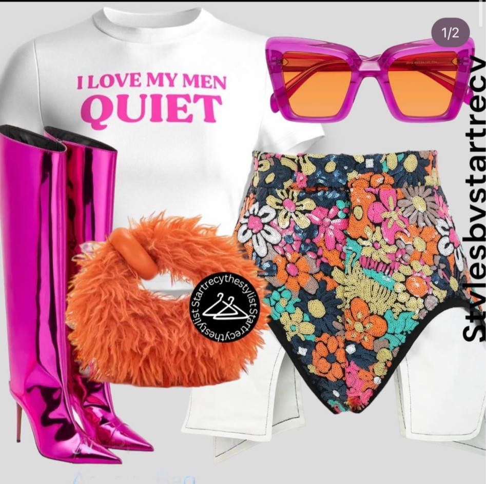 Top: Kalea White Jersey Graphic Top
Shorts : plastic nyc flowe shorts 