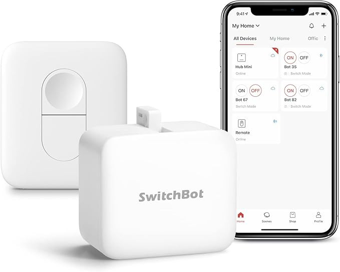 Switchbot Smart Switch Button Pusher (Bluetooth) – Fingerbot for Rocker Switch/One-Way Buttons,... | Amazon (US)