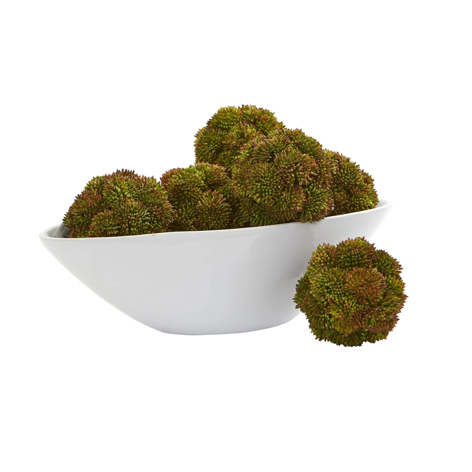 4” Sedum Artificial Succulent Artificial Spheres (Set of 6) | Nearly Natural