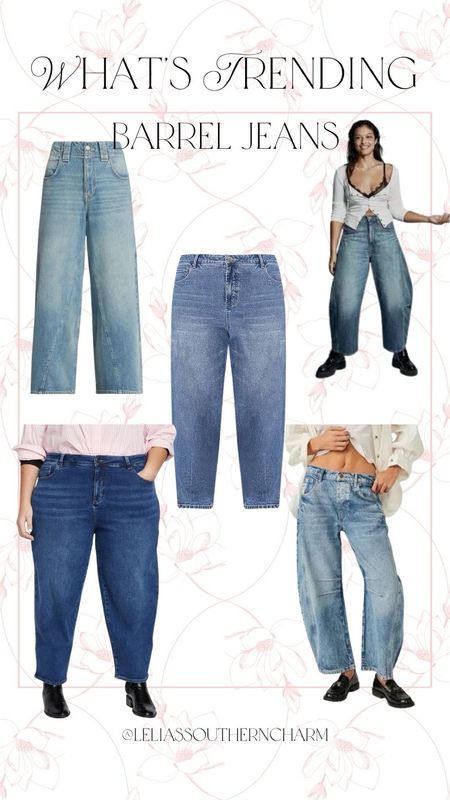 Are you a fan of barrel jeans? Which pair should I purchase and try for y’all? 

#LTKstyletip #LTKfindsunder100 #LTKSpringSale