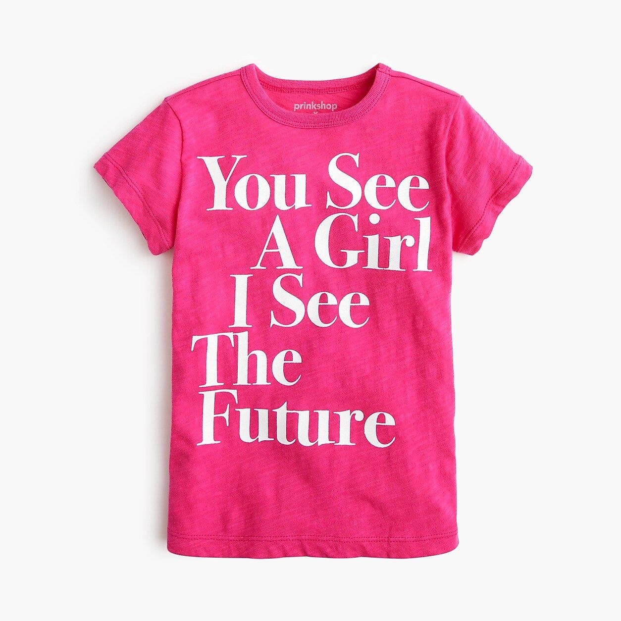Girls' prinkshop x crewcuts "You see a girl" T-shirt | J.Crew US