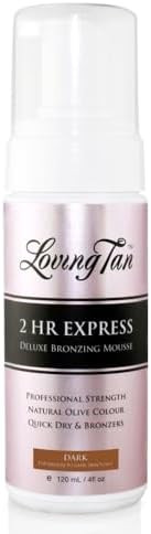 Loving Tan 2 HR Express Self Tanning Mousse, Dark - Streak Free, Natural, Professional Quality - ... | Amazon (US)