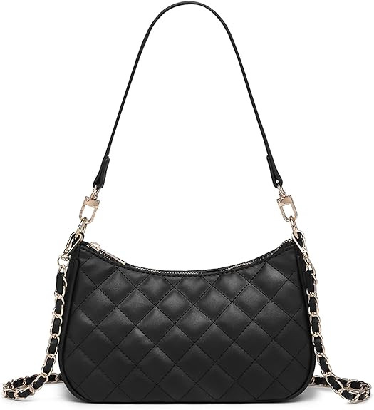 Barabum Retro Classic Clutch Shoulder Tote HandBag with Zipper Closure for Women | Amazon (US)