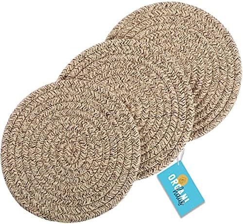 OrganiHaus Cotton Rope Pot Holder | Set of 3 Hot Pads for Kitchen Pot Holders | Rope Trivets for Hot | Amazon (US)
