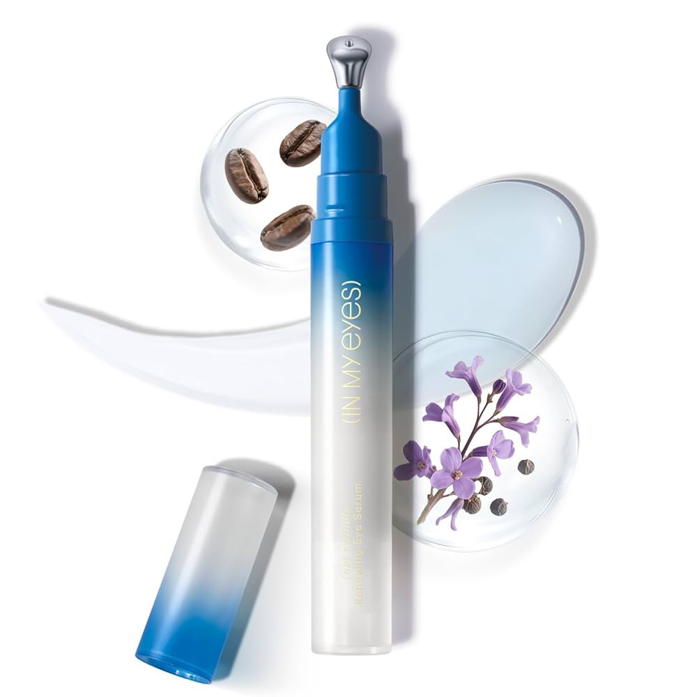 Renewing Eye Serum, Firming Hydrating Eye Cream with Bakuchiol Caffeine Hyaluronic Acid for Reduc... | Amazon (US)