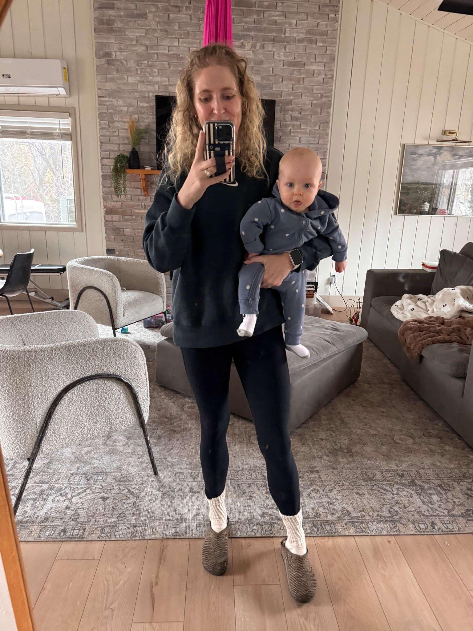 Everyday mom fit. Comfort and easy. Always a Nike pullover and slip ons. 

#LTKootd #LTKActive #LTKmomlife