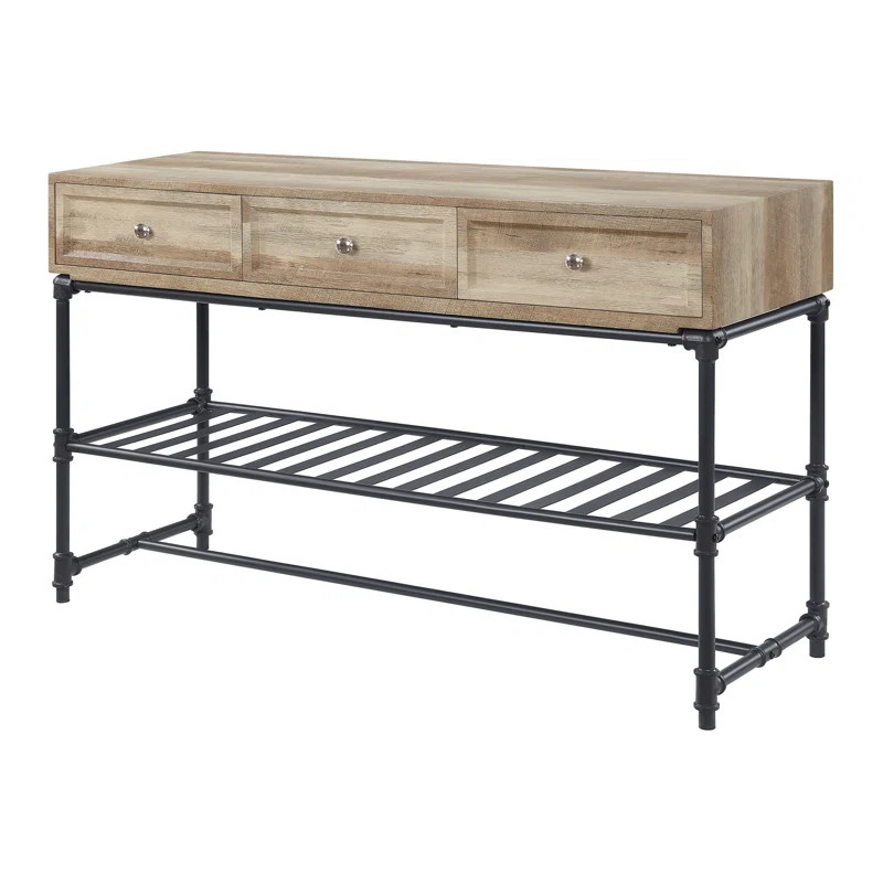 Williston Forge Gulyara 46.6'' Wide 3 - Drawer Console Table with Bottom Shelf | Wayfair | Wayfair North America