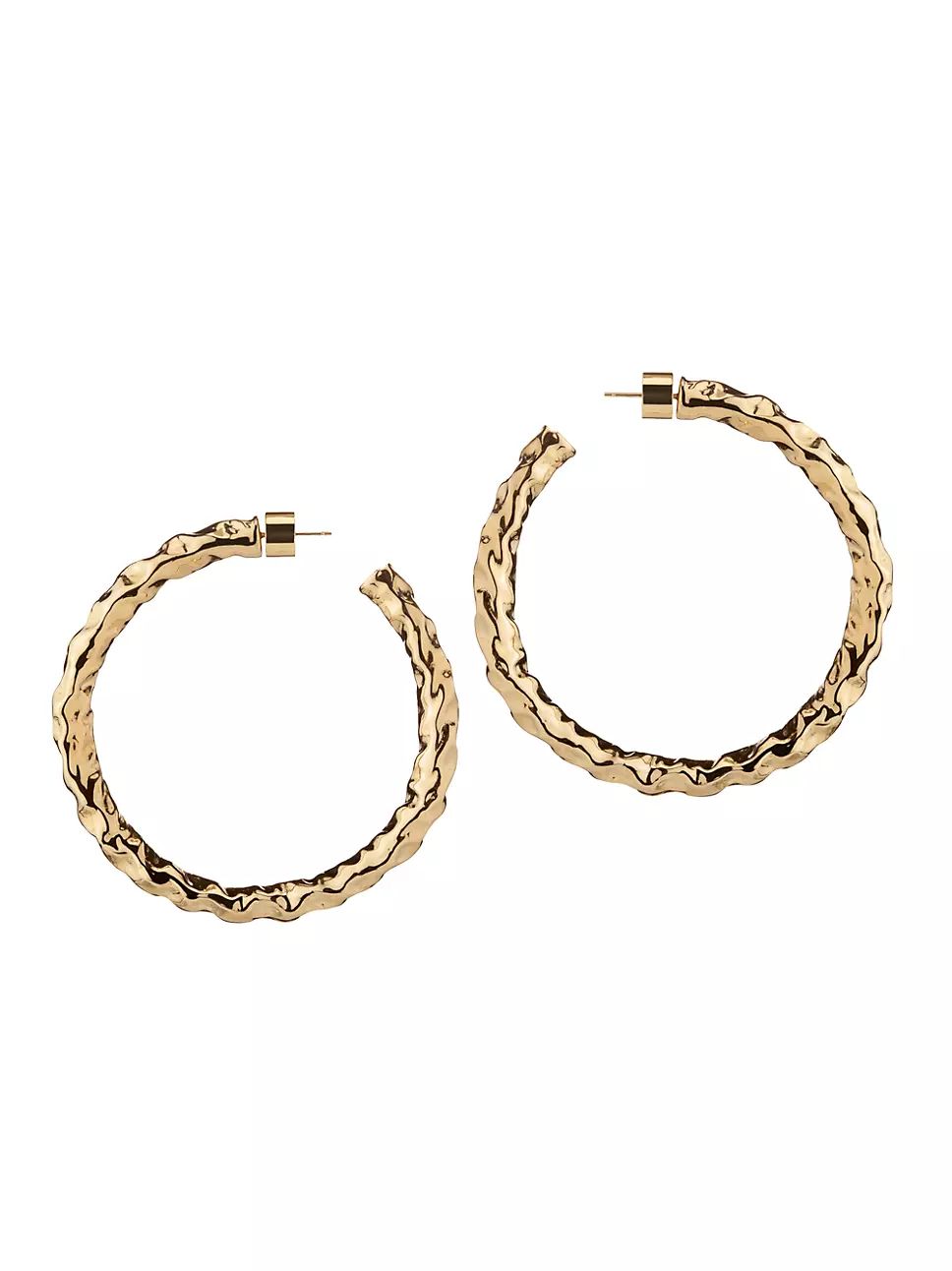 Maeve 10K-Gold-Plated Petite Hoop Earrings | Saks Fifth Avenue