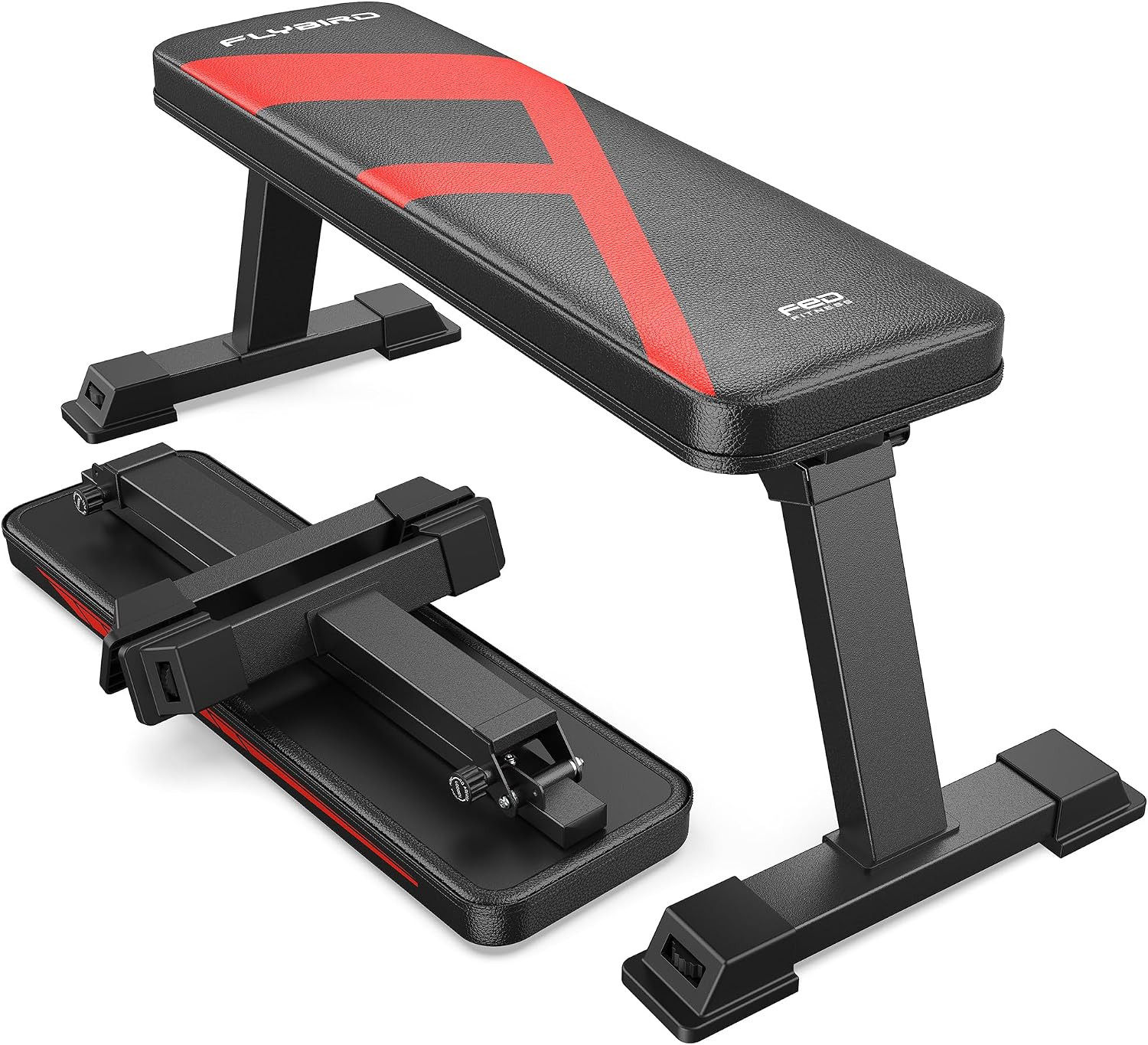 FLYBIRD Flat Bench, Foldable Flat Weight Bench Easy Assembly for Strength Training Bench Press, 6... | Amazon (US)