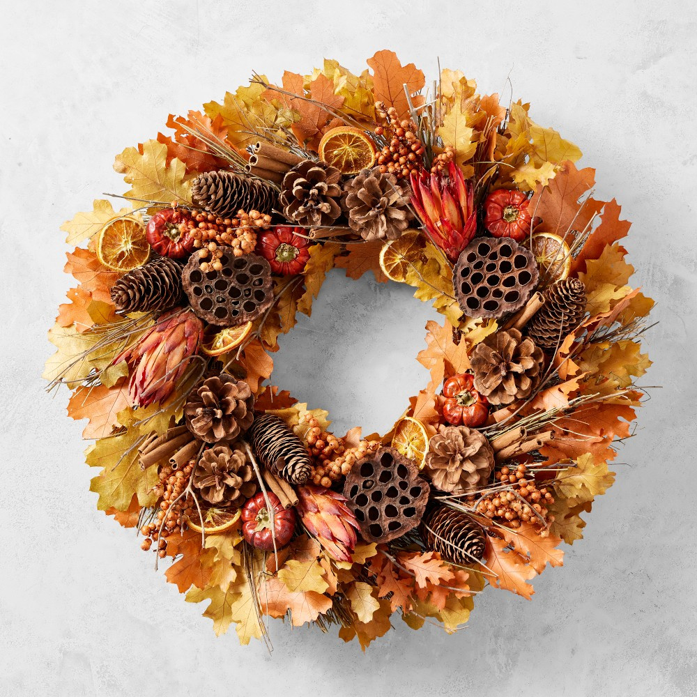 Allspice Live Wreath, 20" | Williams-Sonoma