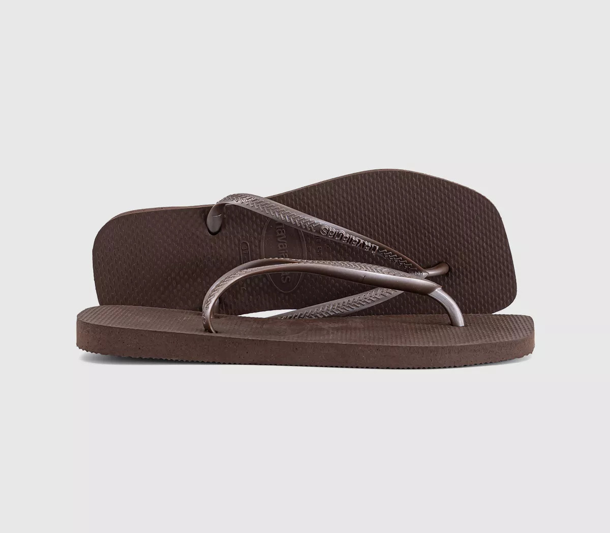 Slim Square Flip Flops | Office Shoes (UK)