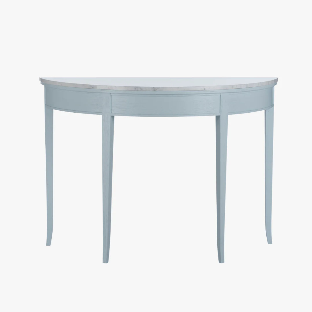 Brussels Pale Blue Demilune Console | Dear Keaton