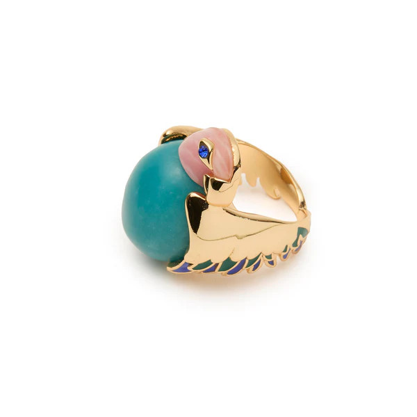TURQUOISE EILEEN PARROT RING | LELE SADOUGHI