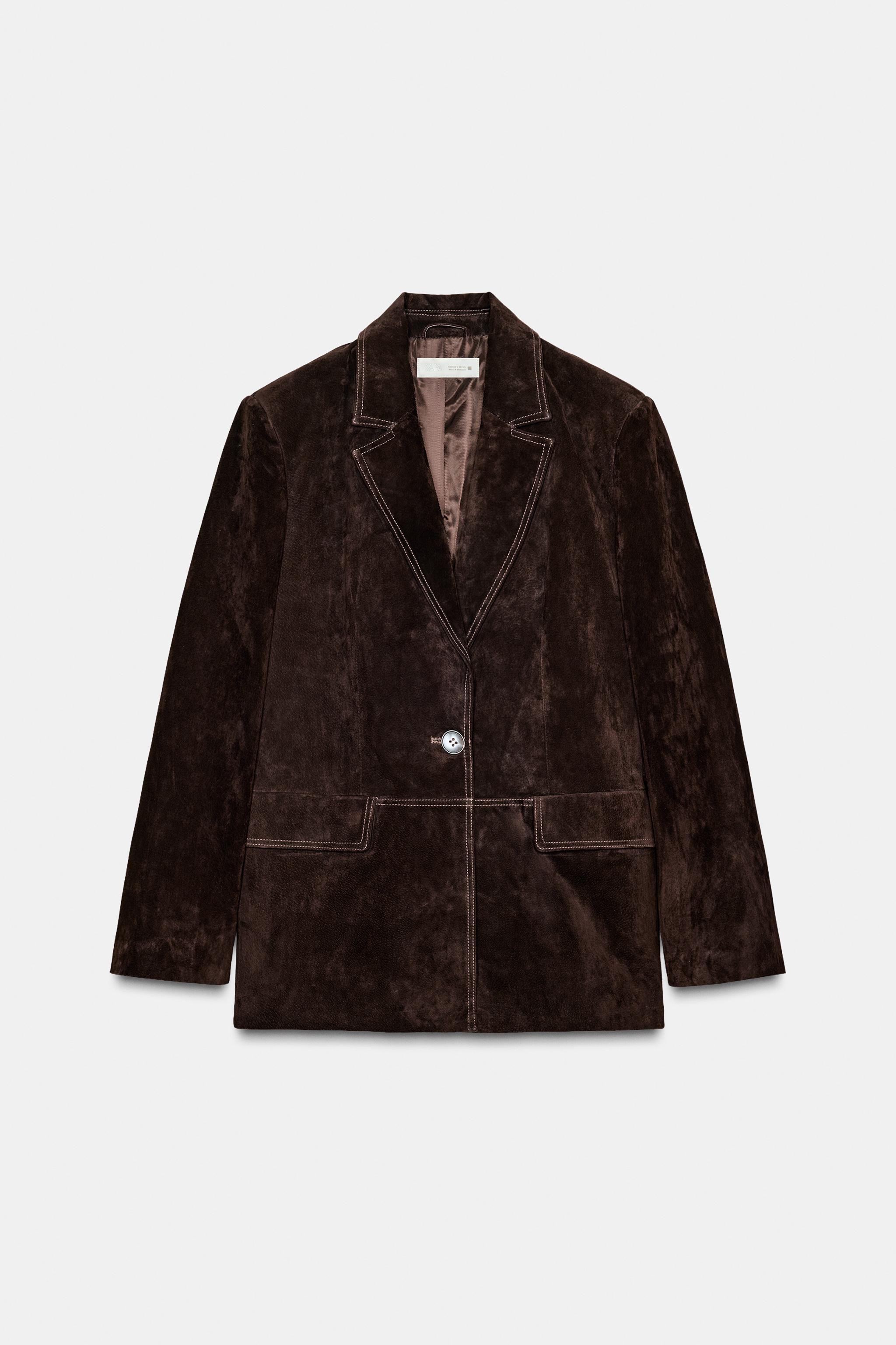 BLAZER 100% RECHT LEER | Zara US