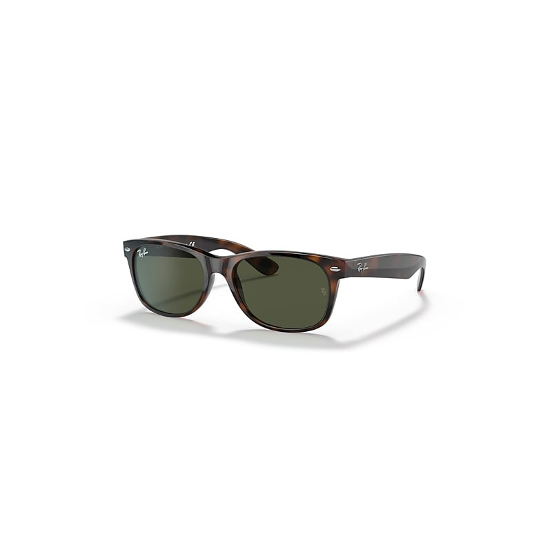Ray-Ban Sunglasses Unisex New Wayfarer Classic - Tortoise Frame Green Lenses 52-18 | Ray-Ban (EU)