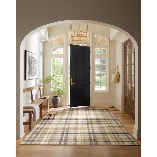 Chris Loves Julia x Loloi Humphrey Collection HUM-02 Ivory/Green/Gray/Black, Contemporary Area Ru... | Wayfair Professional