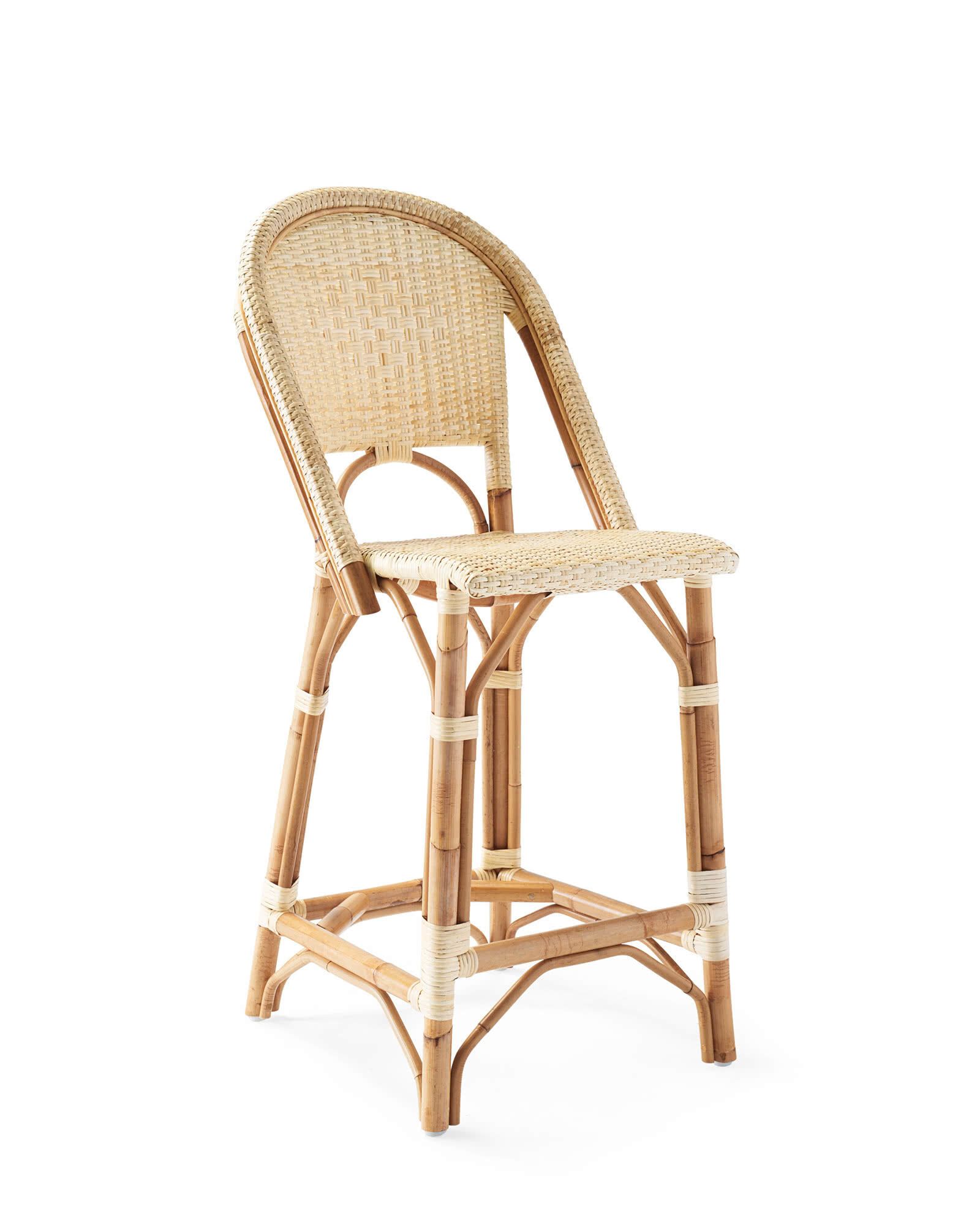 Sunwashed Riviera Counter Stool | Serena and Lily