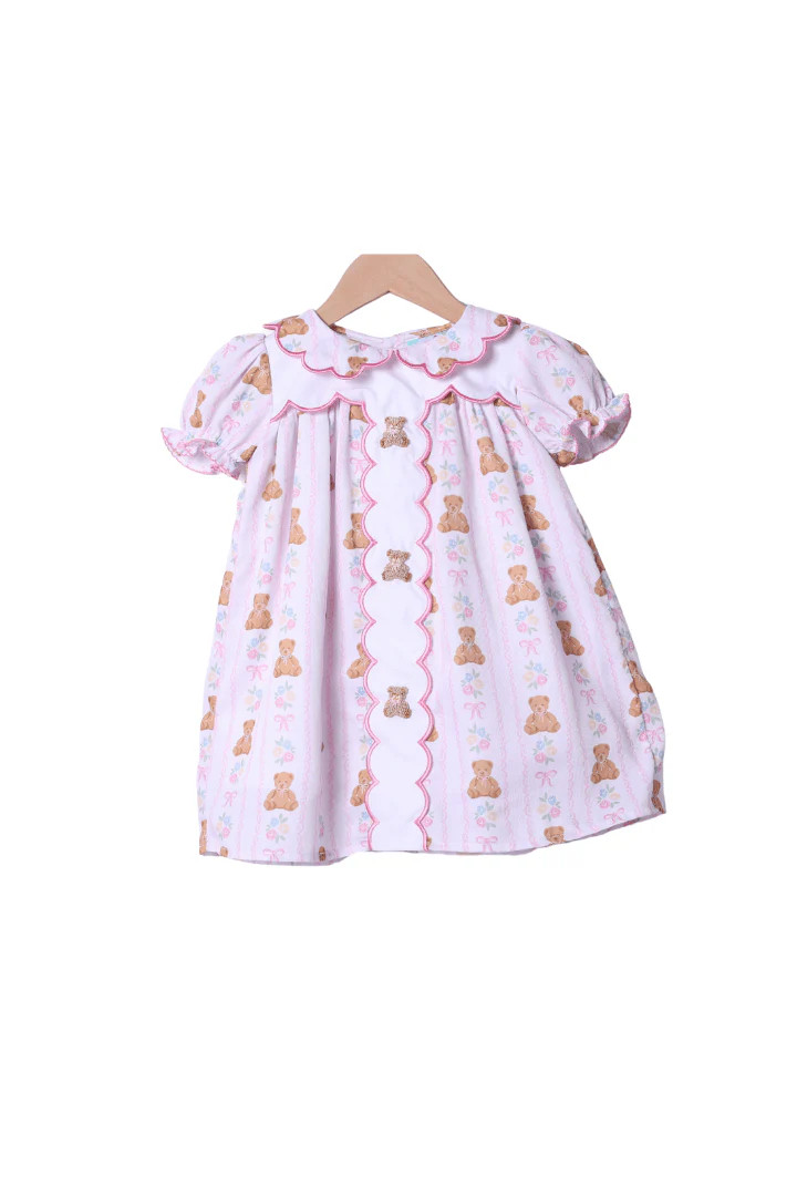 French Knot Beary Sweet Dress | The Smocked Flamingo