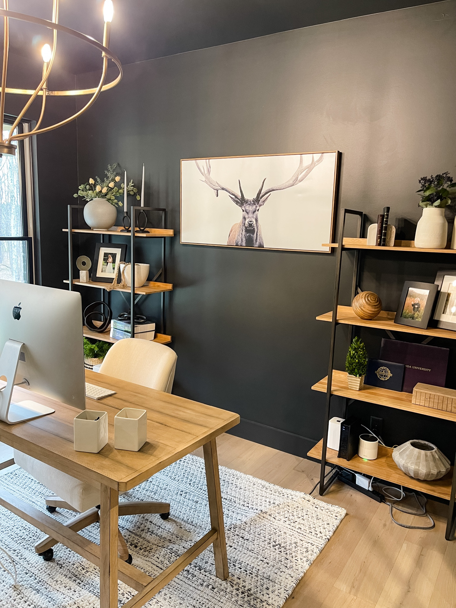 Moody office vibes.  One of my favorite rooms in the house.

#LTKhome