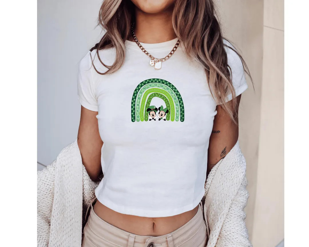 Disney St Patrick's Day Baby Tee , Mickey St. Patrick's Day Baby Tee , Minnie St Patrick's Lucky ... | Etsy (US)