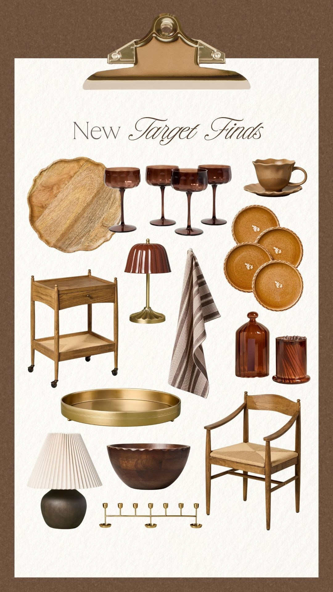 Target’s newest home finds are bringing all the warm, collected fall energy. 🤎 Rich wood tones, amber glass, brass accents and vintage-inspired details make these pieces feel effortlessly elevated.

#targetfinds #targethome #targetstyle #homedecorfinds #fallhomedecor #neutralhome #interiordesign #affordablehomedecor #newattarget #designerlookforless #newarrivals

#LTKHome