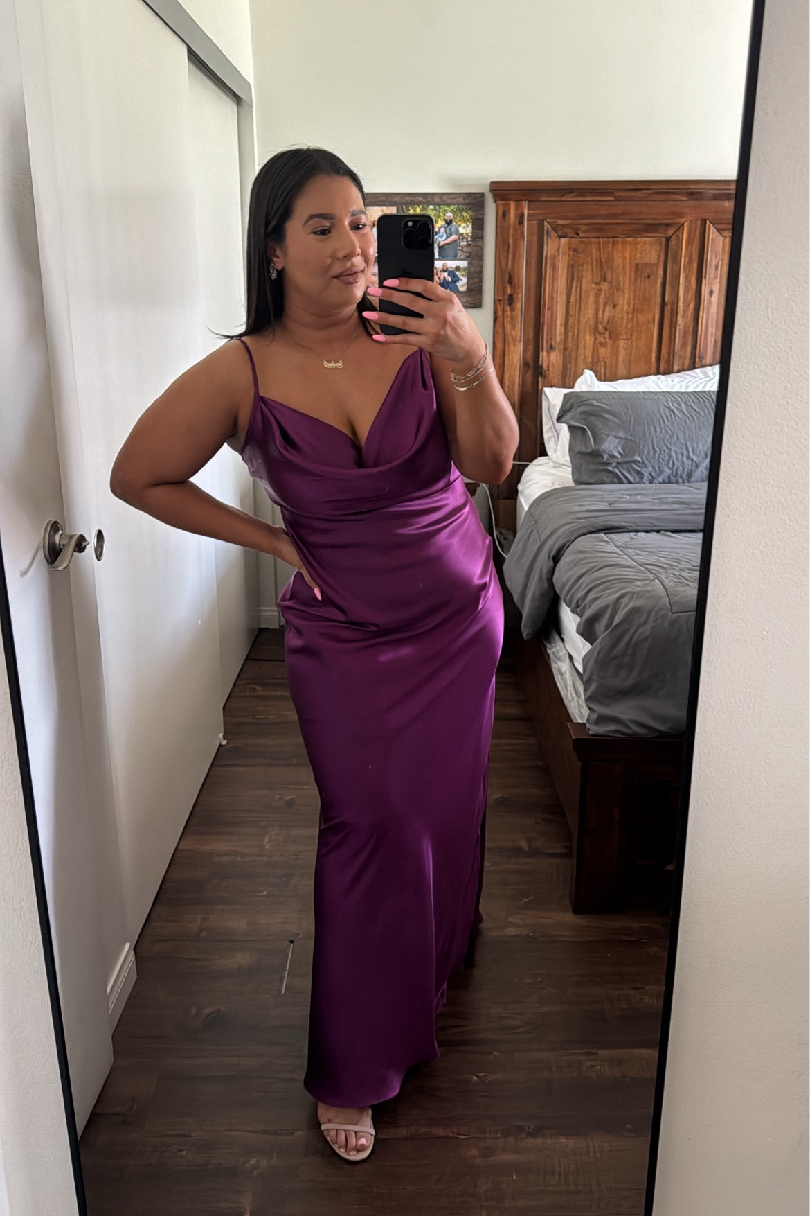 Wedding guest dress! This color is everything. I love a satin dress and I am loving the neckline of this dress. It comes in so many different colors and so affordable. 

Dress- large tts 

Wedding guest dress, Amazon dress , satin dress, summer wedding guest dress, spring wedding guest dress, midsize outfit , midsize dress, purple dress, Amazon dress 

#LTKWedding #LTKFindsUnder100 #LTKMidsize