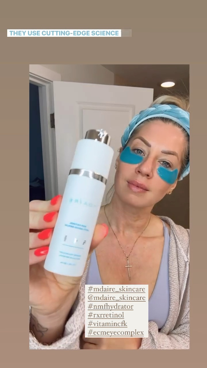 MDAIRE skincare is catching storm and I love the way it feels. Daily musts are neck cream, eye cream and retinol in the p.m. Aging over 40 is not a walk in the park. This medical grade skincare helps so much! 

#LTKfindsunder100 #LTKover40 #LTKbeauty